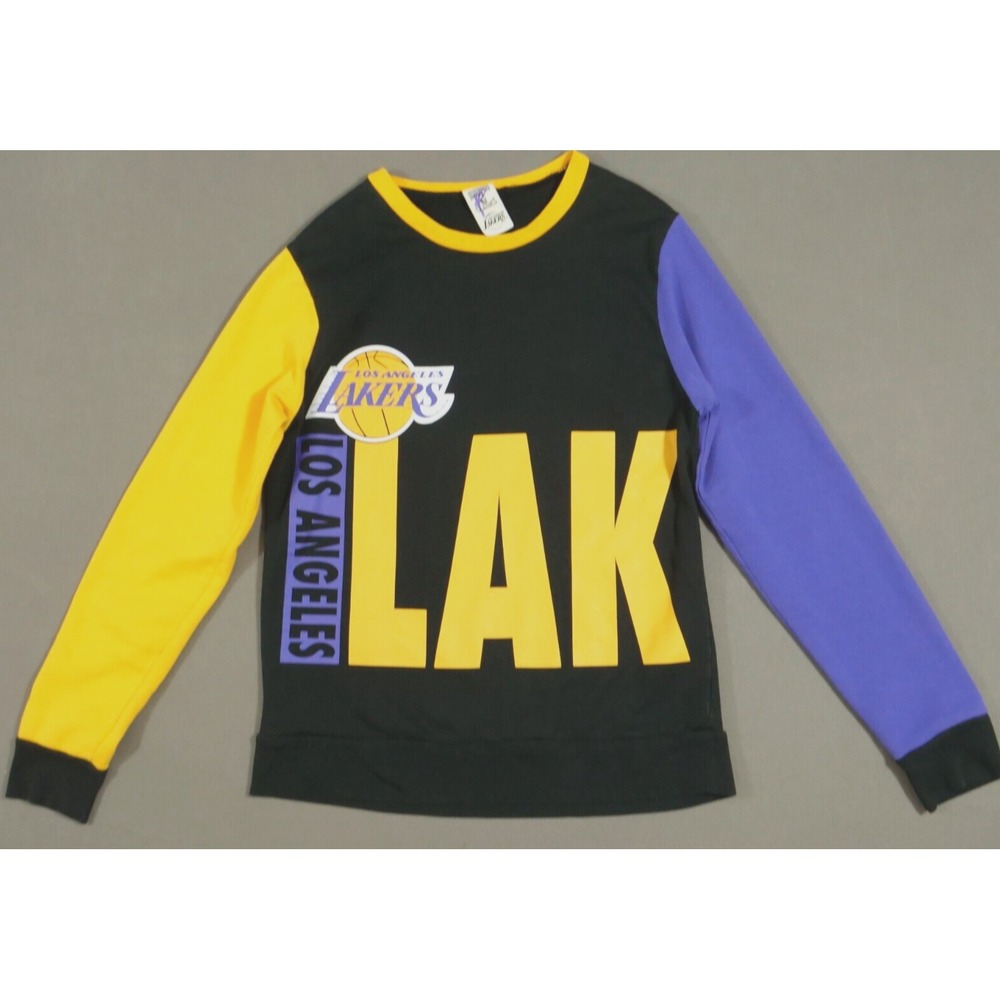 Los Angeles Lakers Sweatshirt Mens Small Mitchell Ness Hardwood Classics  NBA